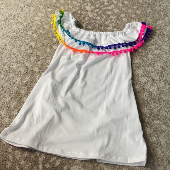 Heart & Harmony rainbow PomPom coverup 4/5 - Picture 2 of 3